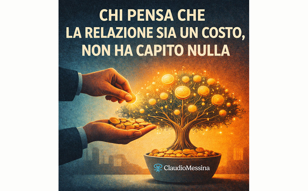 Chi pensa che la relazione sia un costo, non ha capito nulla - Claudio ...