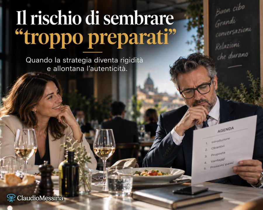 Il rischio di sembrare “troppo preparati”