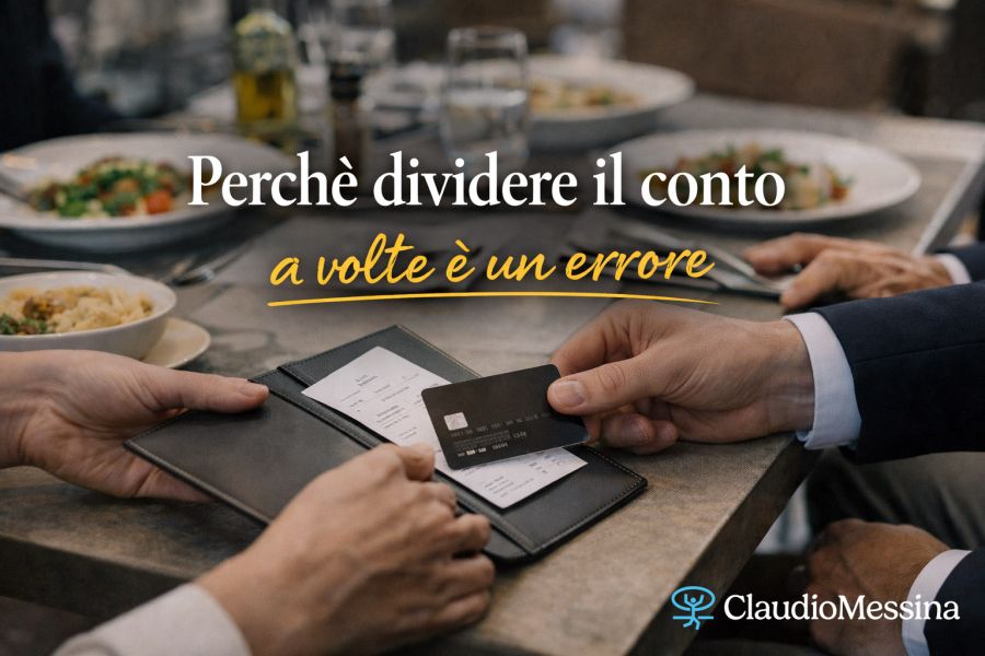 Perché dividere il conto a volte è un errore