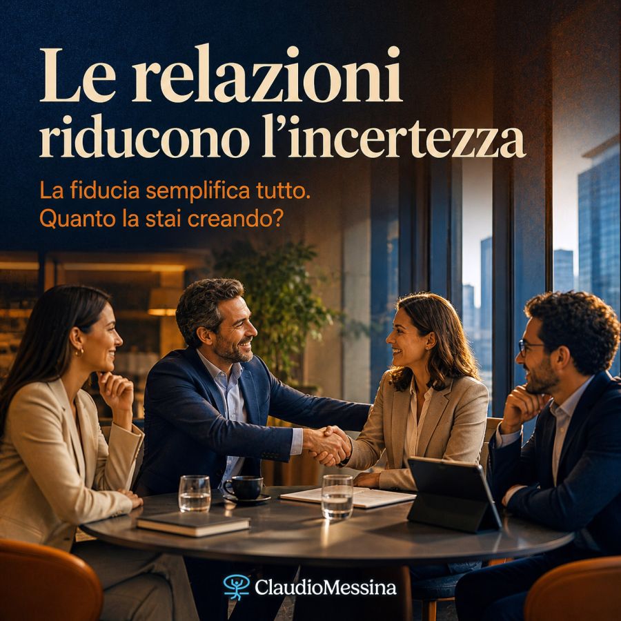 Le relazioni riducono l’incertezza