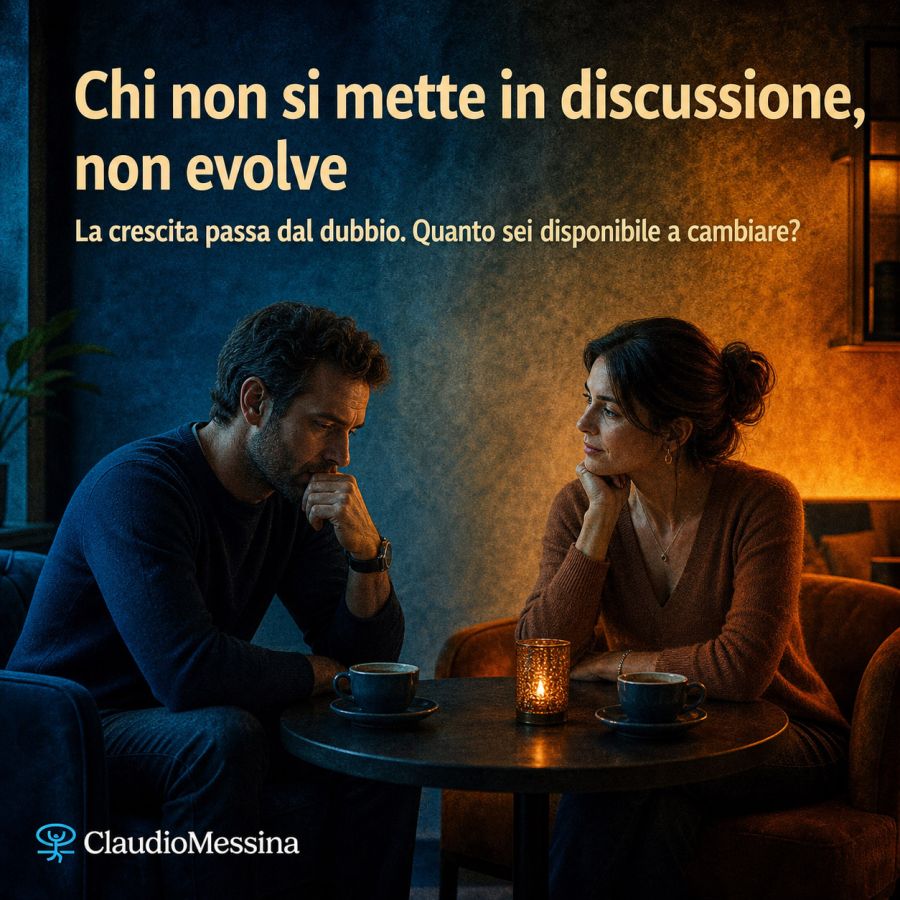 Chi non si mette in discussione, non evolve