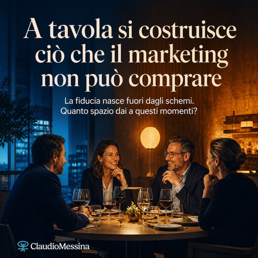 A tavola si costruisce ciò che il marketing non può comprare