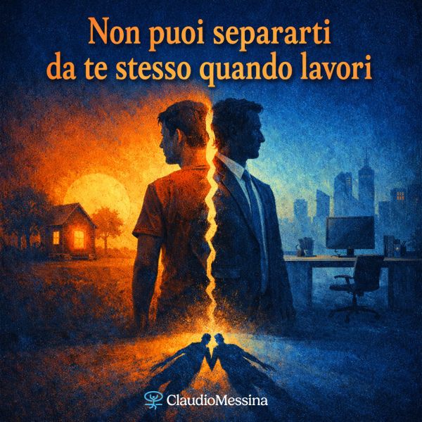 Non puoi separarti da te stesso quando lavori