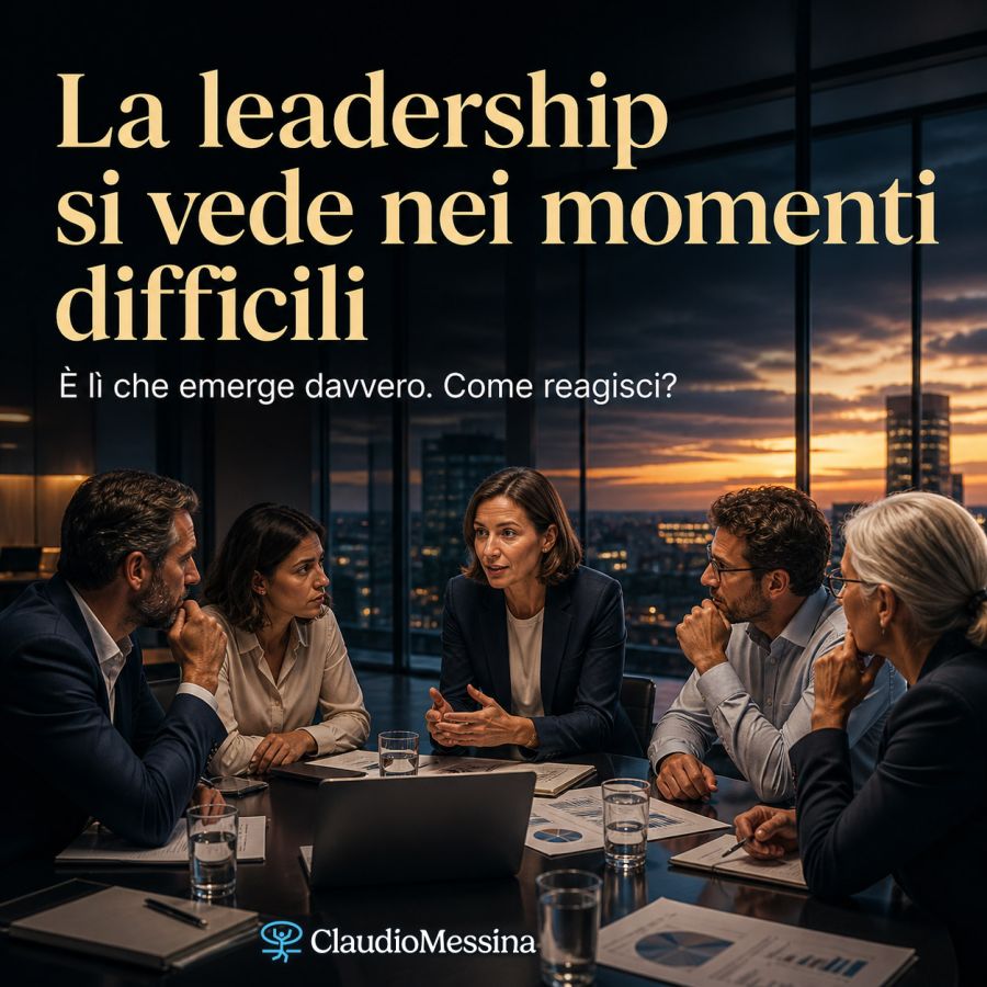 La leadership si vede nei momenti difficili