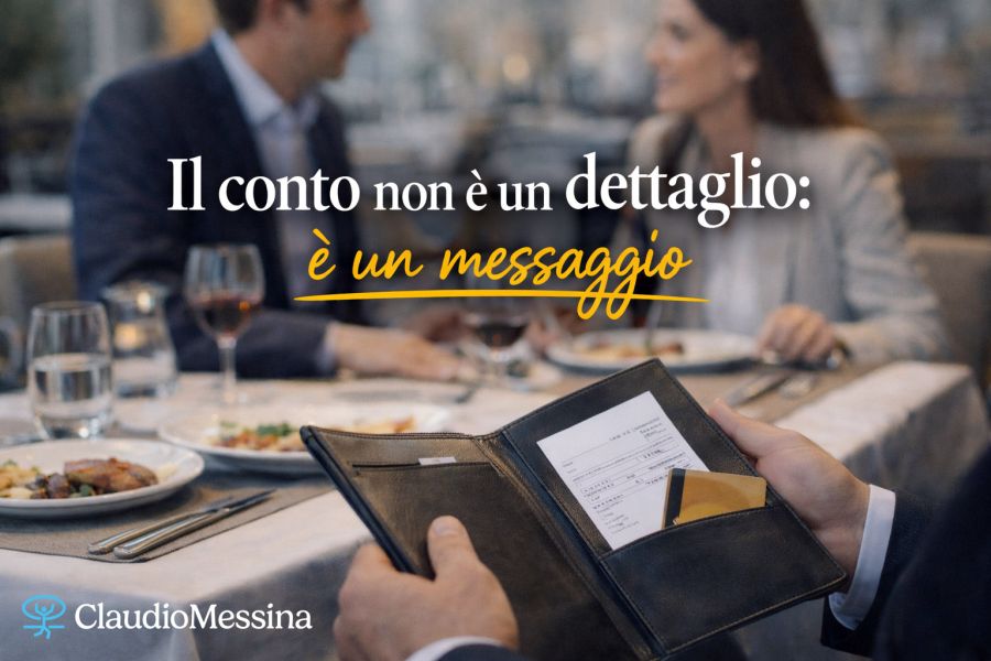 Il conto non è un dettaglio: è un messaggio