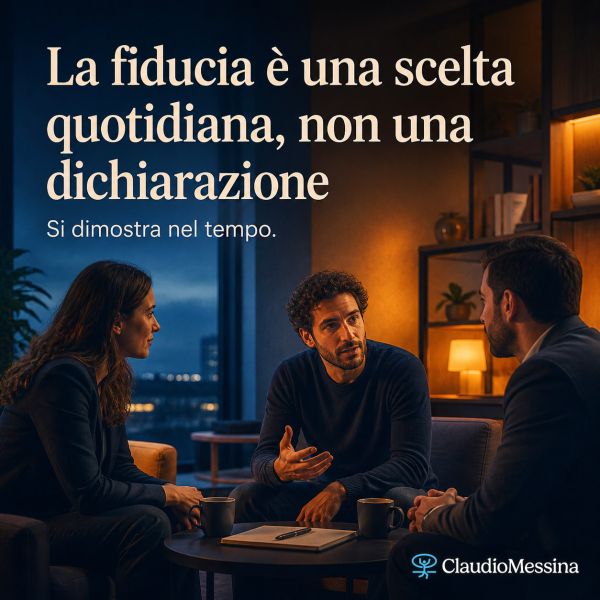La fiducia è una scelta quotidiana, non una dichiarazione