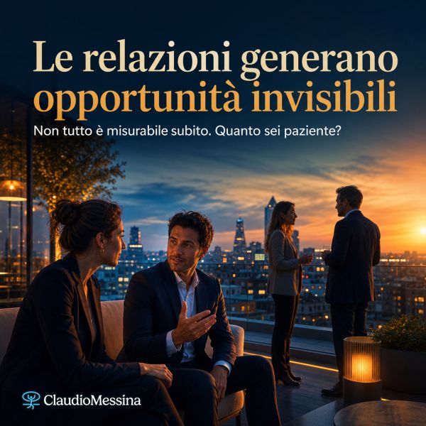 Le relazioni generano opportunità invisibili