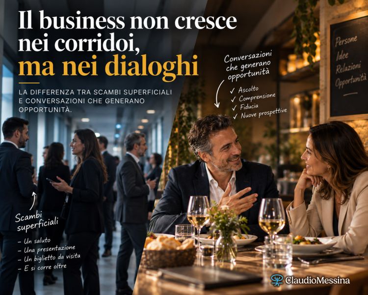 Il business non cresce nei corridoi, ma nei dialoghi
