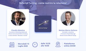 Webinar Referral Tasting – 15 luglio