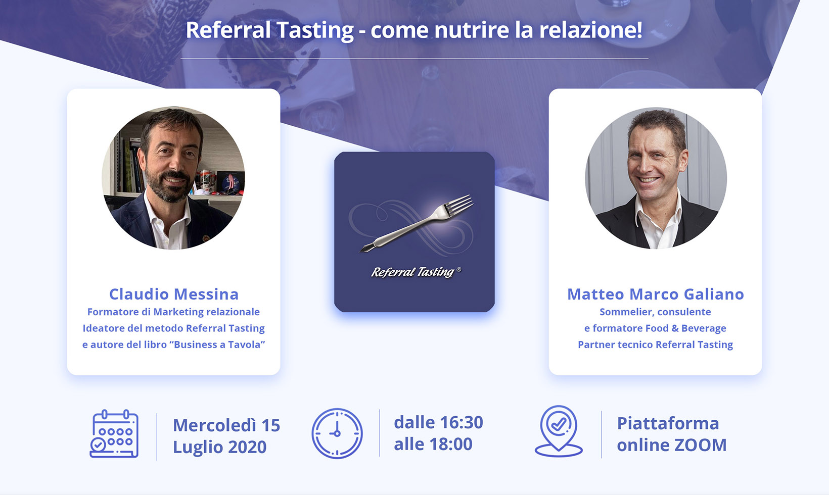 Webinar Referral Tasting – 15 luglio